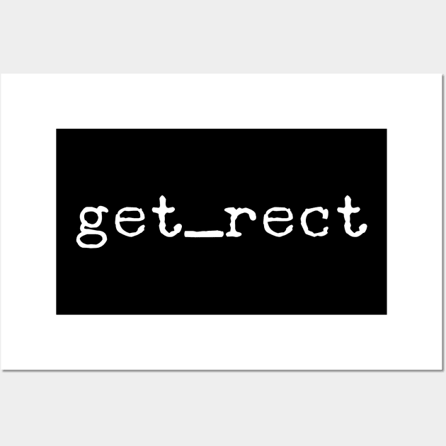 get_rect Wall Art by GMAT